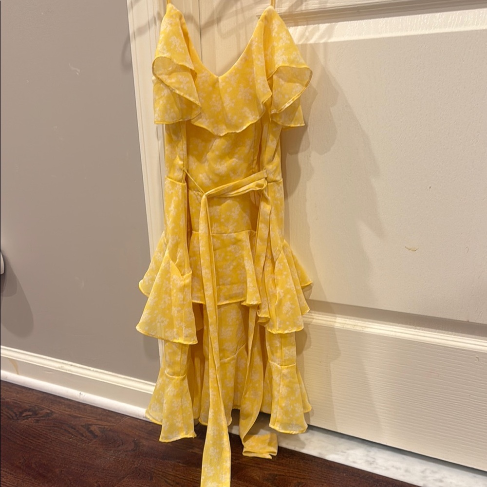 Yellow Ruffled Dress